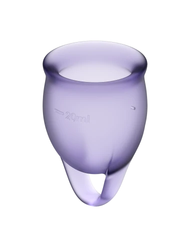 2 coupes menstruelles Satisfyer Light Violet FEEL CONFIDENT - CC597821