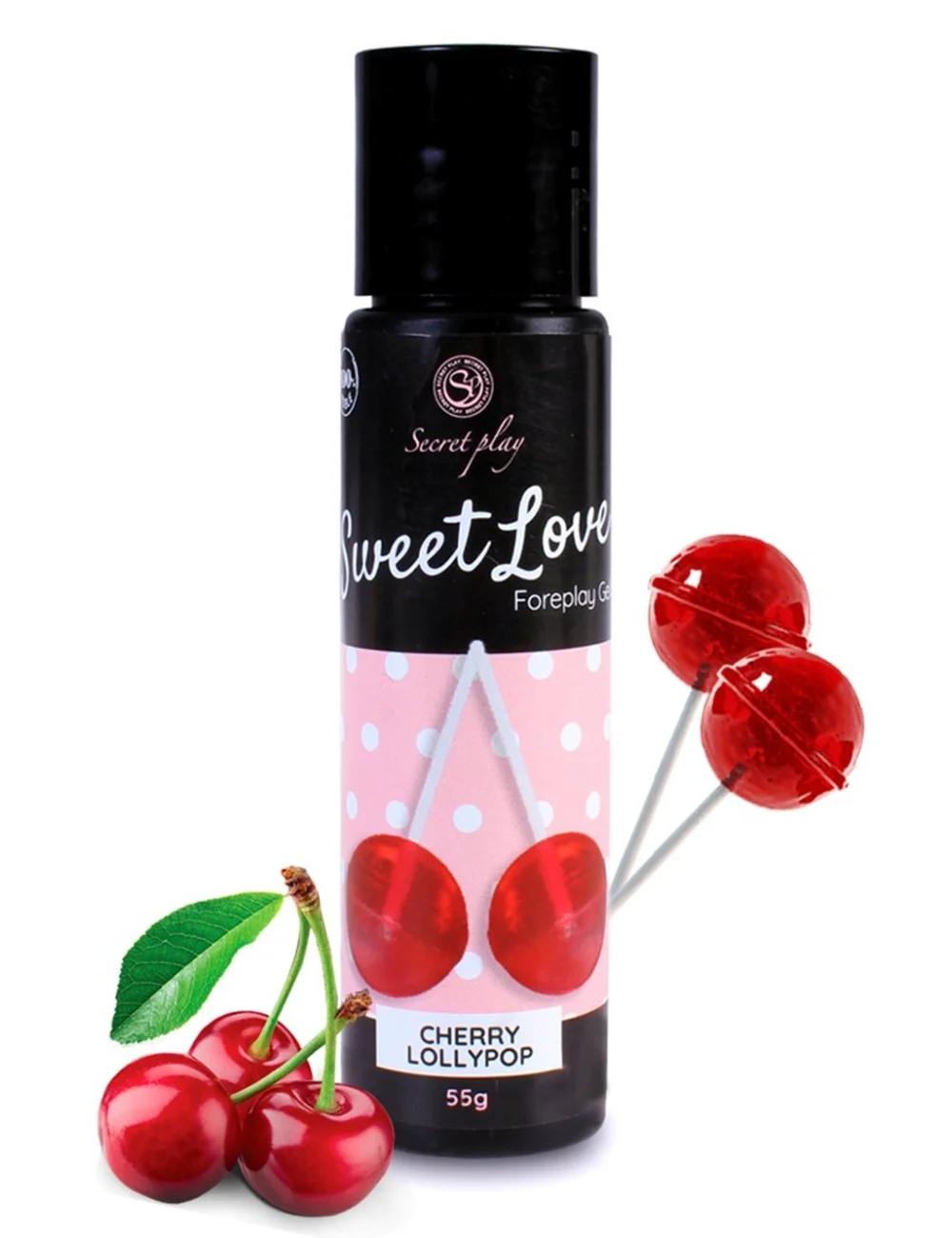 2 en 1 Gel de massage et lubrifiant cerise 100% comestible - SP6713 2 en 1 Gel de massage et lubrifiant cerise 100% comestible - SP6713