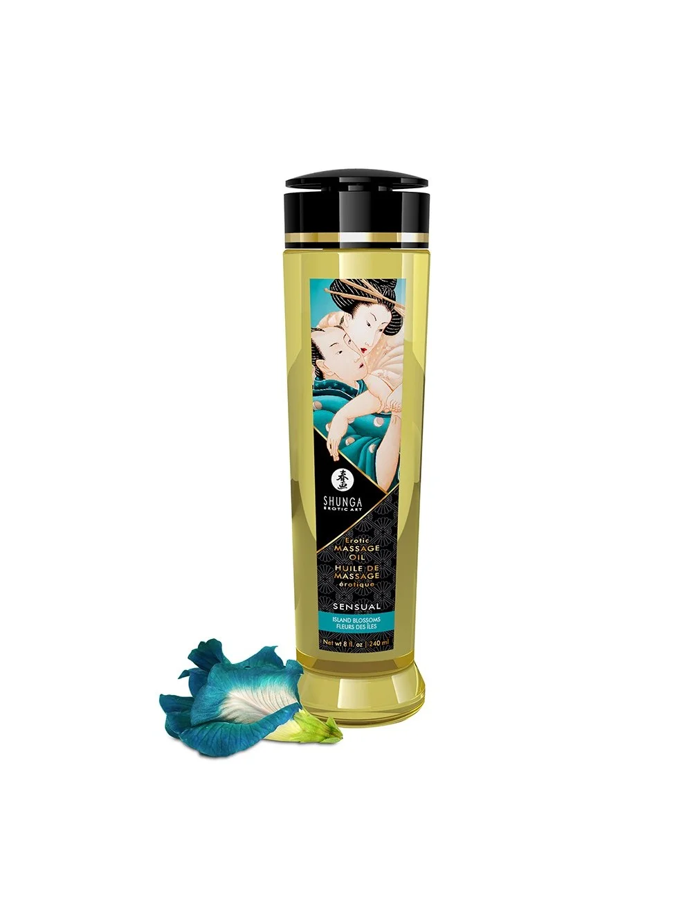 Huile de massage Sensual fleurs des îles aphrodisiaque 240ml - CC1224 Huile de massage Sensual fleurs des îles aphrodisiaque 240ml - CC1224