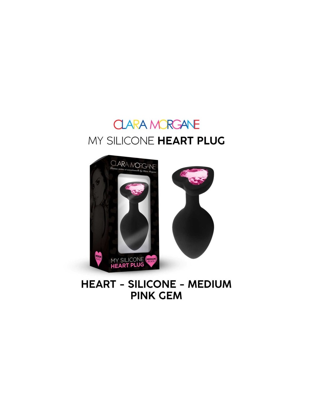 My Silicone Heart Plug - Gem rose My Silicone Heart Plug - Gem rose