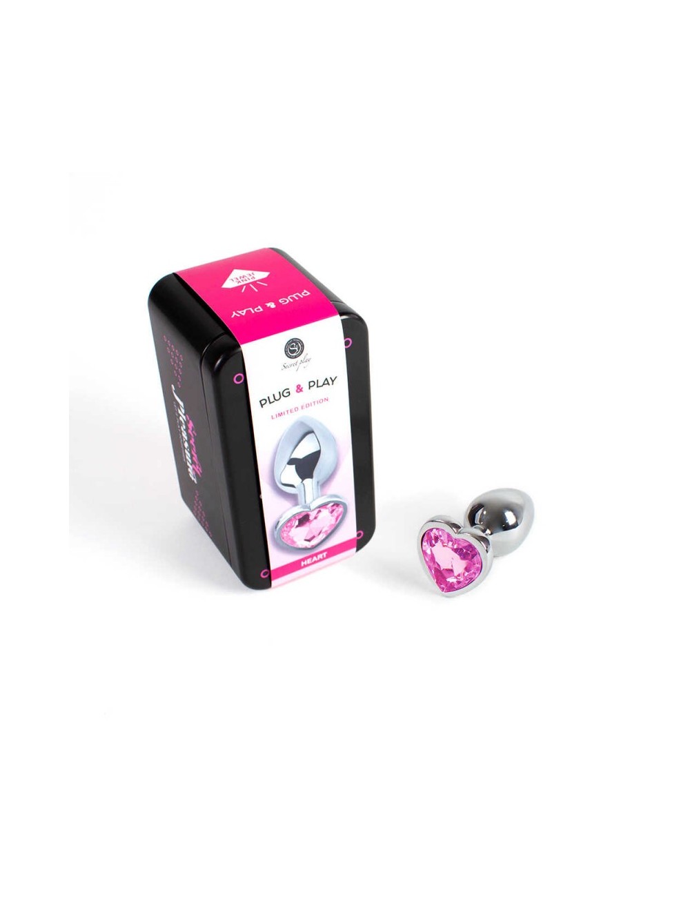 Plug anal secret play - Coeur rose Plug anal secret play - Coeur rose