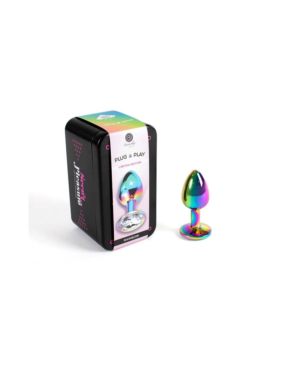 Plug anal secret play - Rainbow metal Plug anal secret play - Rainbow metal