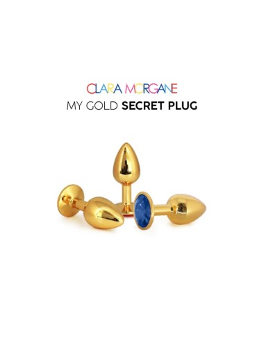 My Gold Secret Plug - Bleu