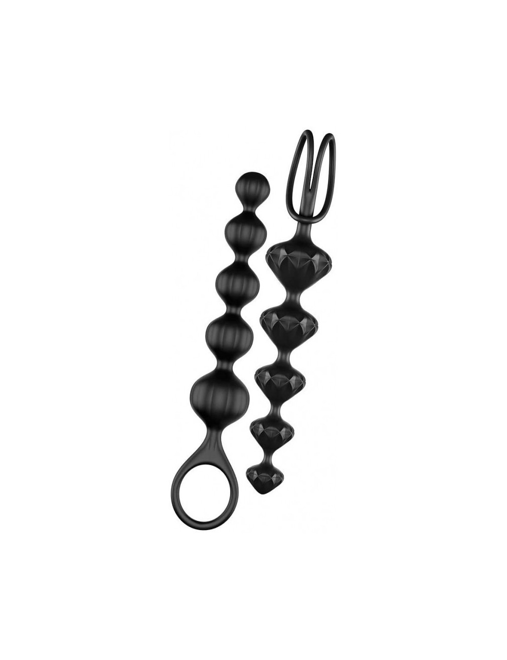 Chaînes Anales Satisfyer Love Beads 2 pcs - Noir Chaînes Anales Satisfyer Love Beads 2 pcs - Noir