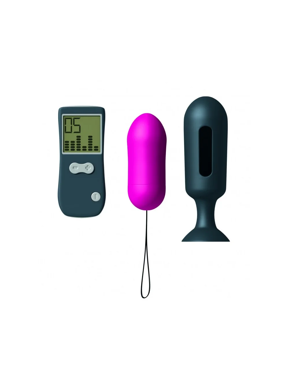 Oeuf Vibrant et Plug Genius Secret Vibe - Rose et Noir Oeuf Vibrant et Plug Genius Secret Vibe - Rose et Noir