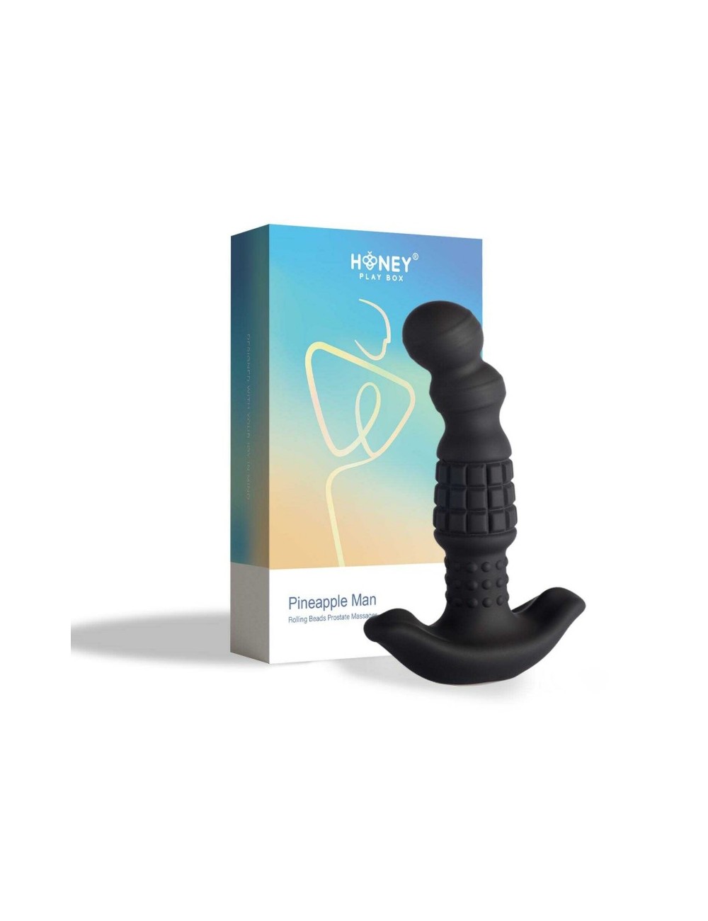 Pineapple Man - Masseur prostatique vibrant à billes roulantes - Noir Pineapple Man - Masseur prostatique vibrant à billes roulantes - Noir