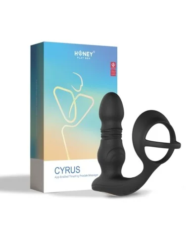 Cyrus - Vibromasseur de prostate va et vient contrôlé par application - Noir