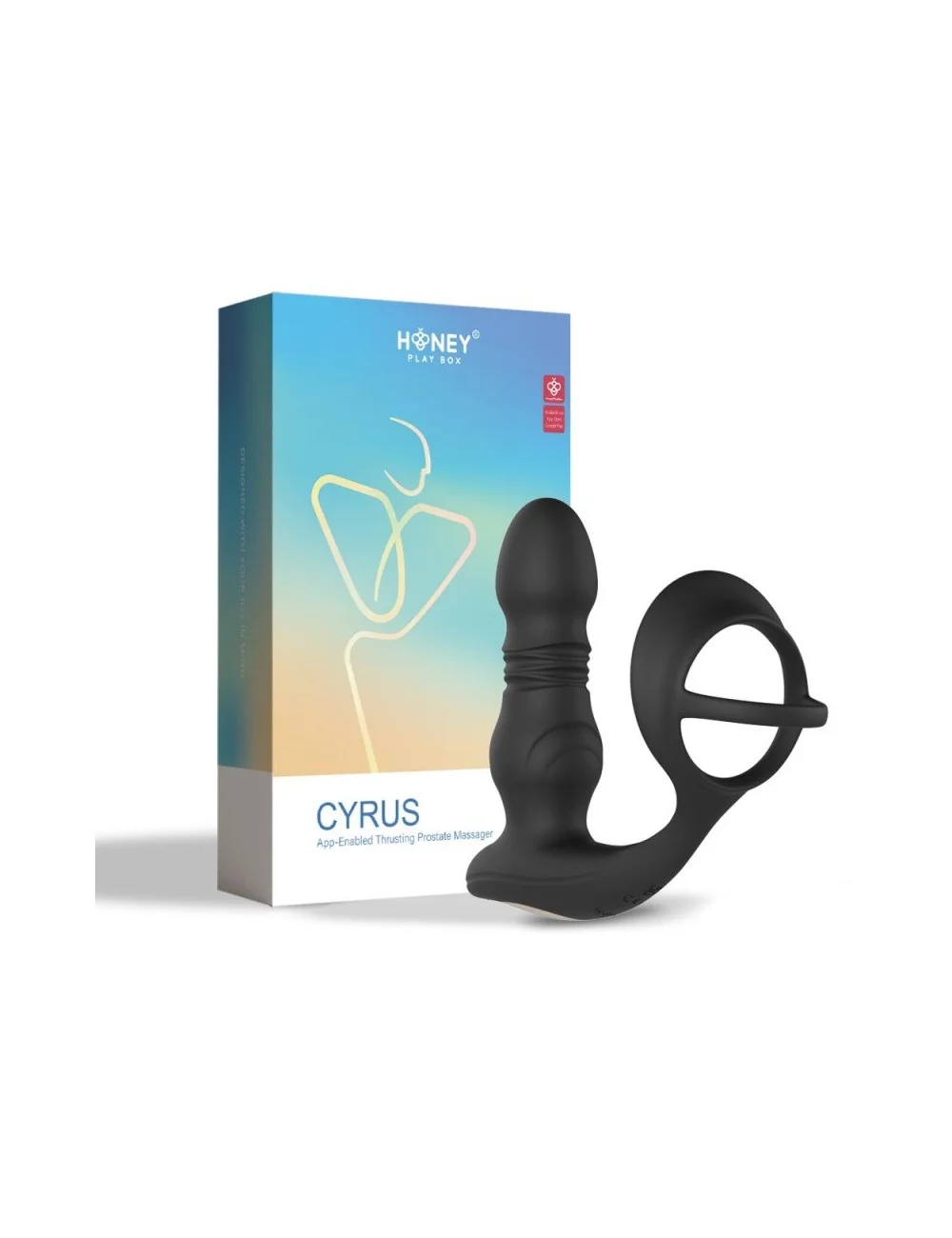 Cyrus - Vibromasseur de prostate va et vient contrôlé par application - Noir Cyrus - Vibromasseur de prostate va et vient contrôlé par application - Noir