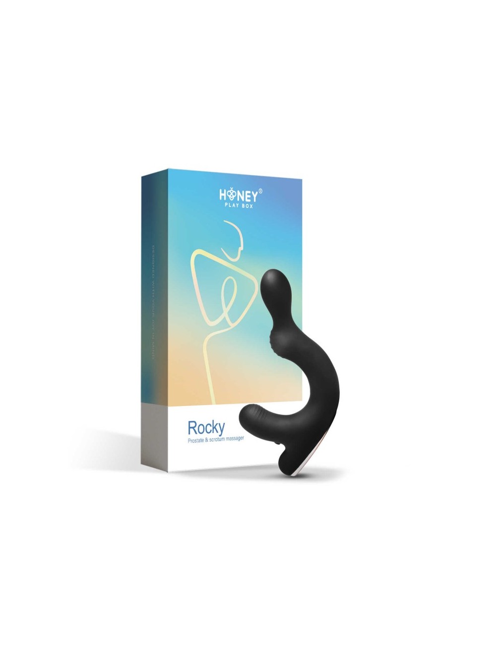 Rocky - vibromasseur pour la prostate et le scrotum - Noir Rocky - vibromasseur pour la prostate et le scrotum - Noir