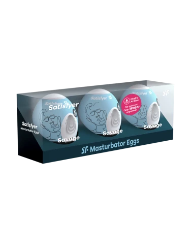 Ensemble Oeufs masturbateurs 3 pièces Savage