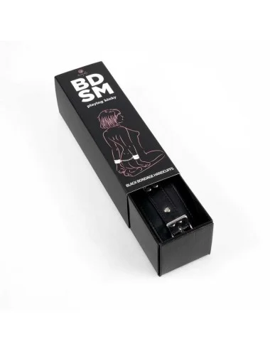 Menottes de bondage noires - Secret play - BDSM collection