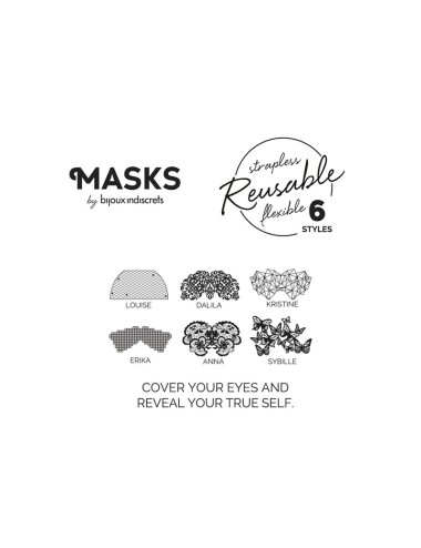 Masque Dalila - Noir