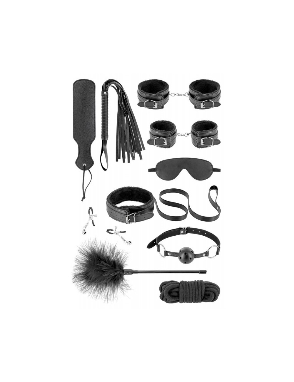 Coffret Bondage SM 10 pièces Fetish Tentation Coffret Bondage SM 10 pièces Fetish Tentation