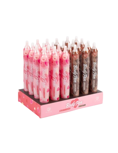 Présentoir stylos comestibles Fraise et Chocolat