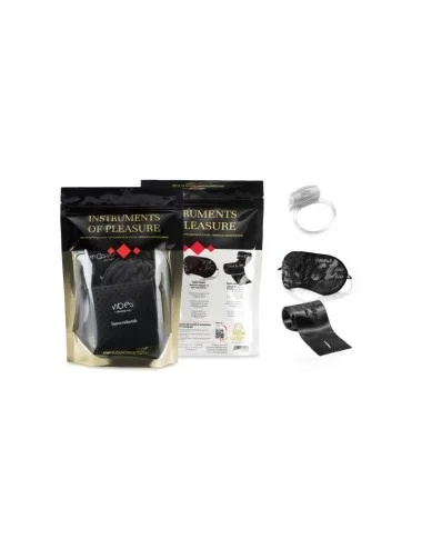 Coffret Plaisir - Masque, liens sensuels, cockring, dosette
