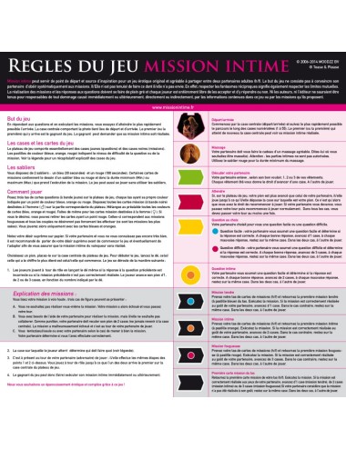Jeu Mission Intime - Classic