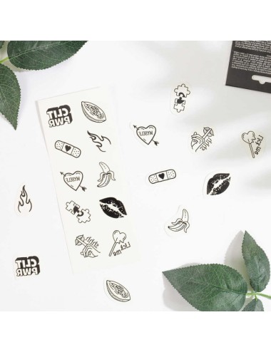 Candy collection - Tatouages temporaires pack de 10