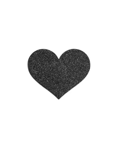 Flash - Cache-tétons Coeur - Noir