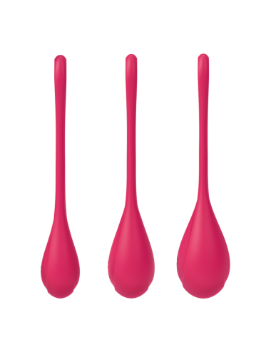 Boules de Geisha Satisfyer Yoni Power 1 - Set de 3 - Rouge