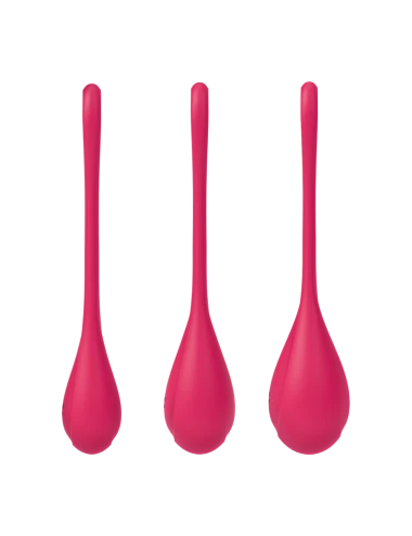 Boules de Geisha Satisfyer Yoni Power 1 - Set de 3 - Rouge
