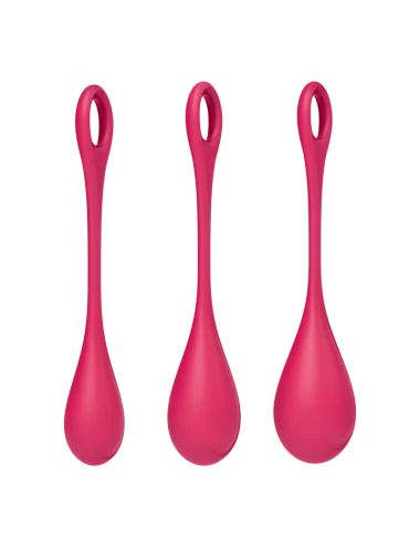 Boules de Geisha Satisfyer Yoni Power 1 - Set de 3 - Rouge