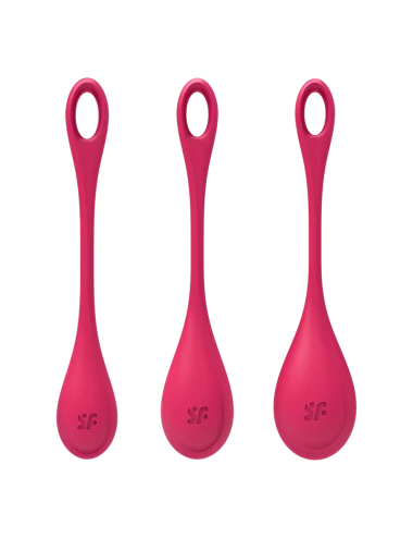 Boules de Geisha Satisfyer Yoni Power 1 - Set de 3 - Rouge