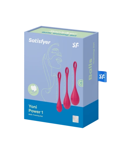 Boules de Geisha Satisfyer Yoni Power 1 - Set de 3 - Rouge