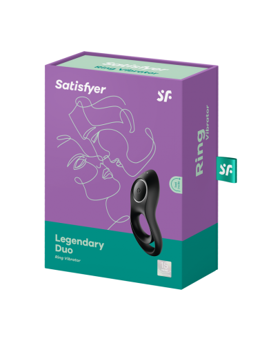 Cockring  Satisfyer Legendary Duo - Noir