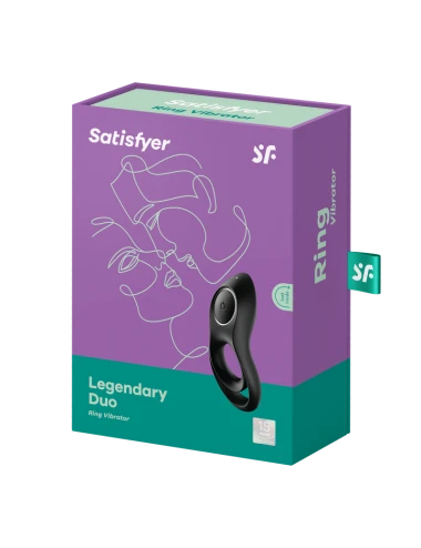 Cockring  Satisfyer Legendary Duo - Noir