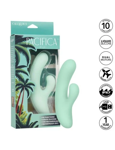 CALEXOTICS - PACIFICA FIJI VIBRATEUR & ESTIMULATEUR POINT G 10 VIBRATIONS AQUA