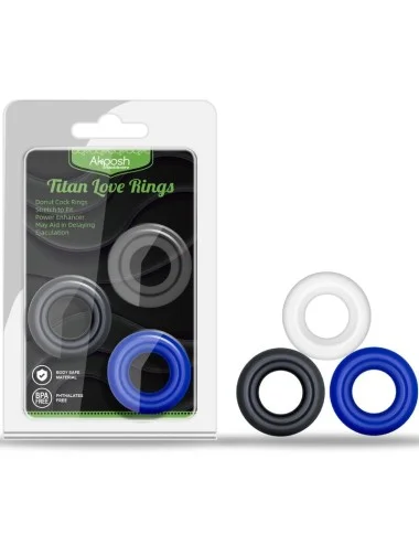 ARMONY - TITAN LOVE BAGUE DONUT PLUSIEURS COULEURS
