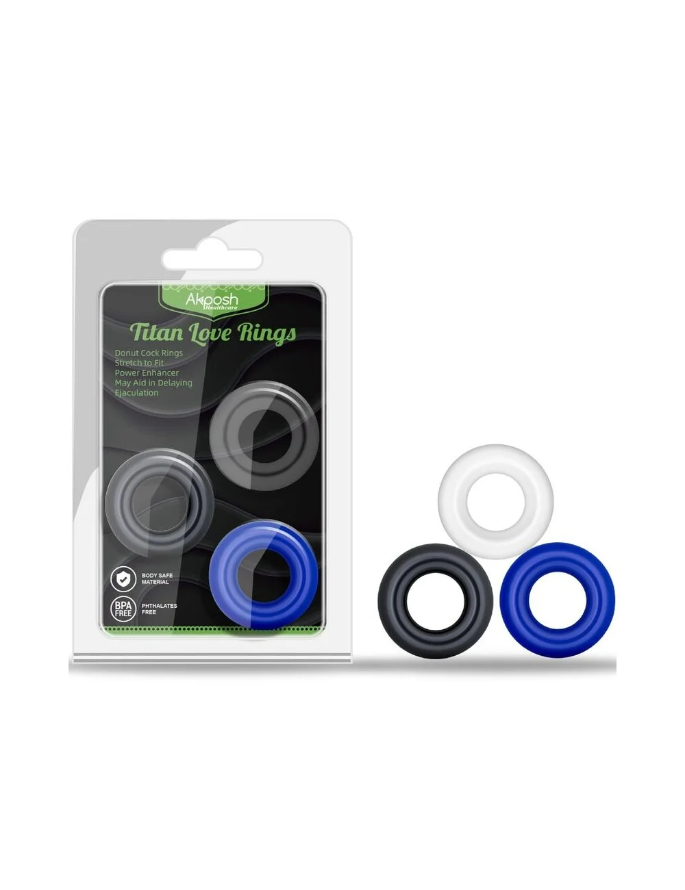ARMONY - TITAN LOVE BAGUE DONUT PLUSIEURS COULEURS ARMONY - TITAN LOVE BAGUE DONUT PLUSIEURS COULEURS