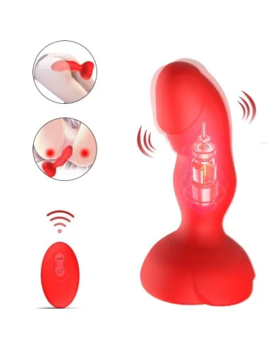 ARMONY - EXTREME A BLOOM VIBRATEUR ROSE ET PLUG ANAL TÉLÉCOMMANDE ROUGE