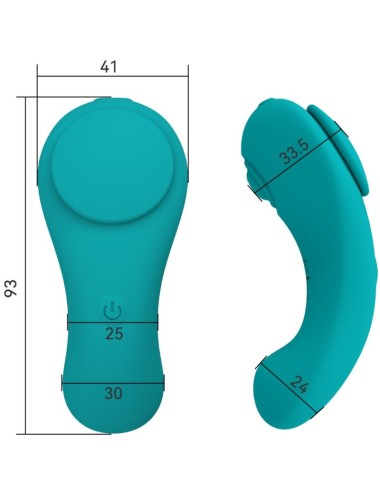 ARMONY - PLEASURE PANTY VIBRATEUR TÉLÉCOMMANDE 3 VITESSES VERT