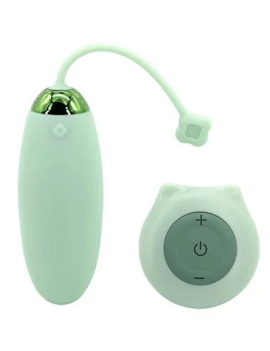 ARMONY - KITTY FUN EGG VIBRATEUR TÉLÉCOMMANDE 10 VIBRATIONS VERT