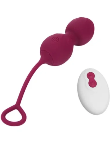 ARMONY - BLOSSOMS HALTÈRE VAGINALE VIBRATION TÉLÉCOMMANDE 10 VIBRATIONS ROUGE FONCÉ