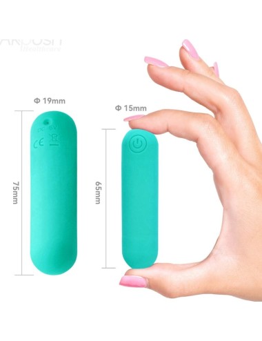 ARMONY - SPLASH HAHA VIBRATEUR BULLET SILICONE 10 VIBRATIONS 75 X 19 CM VERT