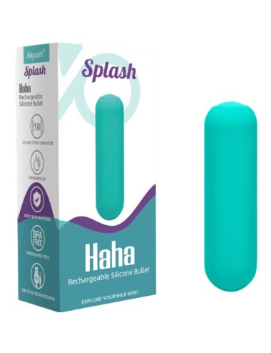 ARMONY - SPLASH HAHA VIBRATEUR BULLET SILICONE 10 VIBRATIONS 75 X 19 CM VERT
