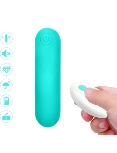 ARMONY - SPLASH JOLINE VIBRATEUR BULLET TÉLÉCOMMANDE EN SILICONE 10 VIBRATIONS 65 X 15 CM VERT