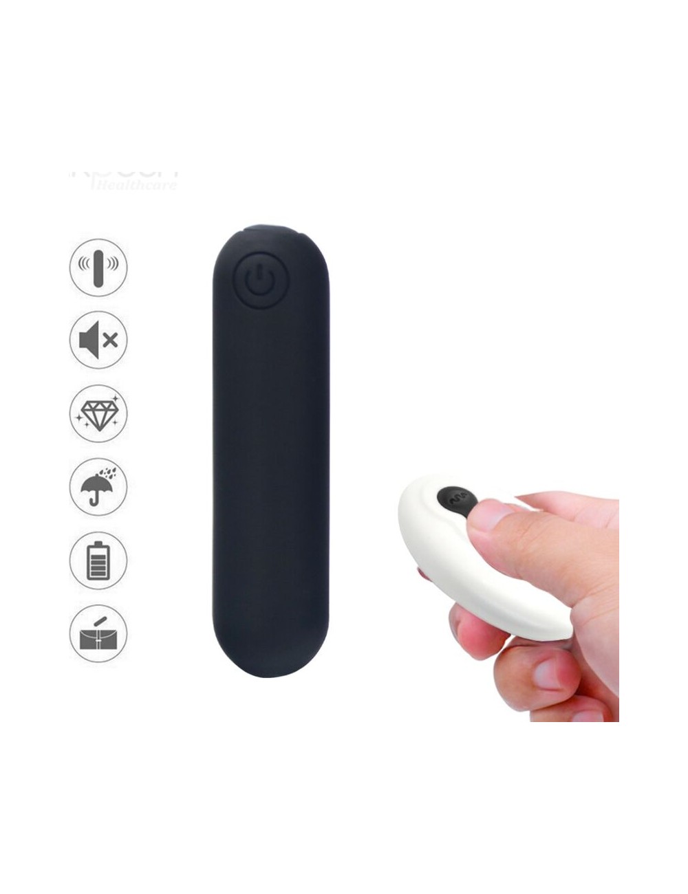 ARMONY - SPLASH JOLINE VIBRATEUR BULLET TÉLÉCOMMANDE EN SILICONE 10 VIBRATIONS 65 X 15 CM NOIR ARMONY - SPLASH JOLINE VIBRATEUR BULLET TÉLÉCOMMANDE EN SILICONE 10 VIBRATIONS 65 X 15 CM NOIR