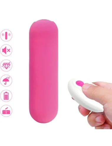 ARMONY - SPLASH JOIE VIBRATEUR BULLET TÉLÉCOMMANDE EN SILICONE 10 VIBRATIONS 75 X 19 CM ROSE