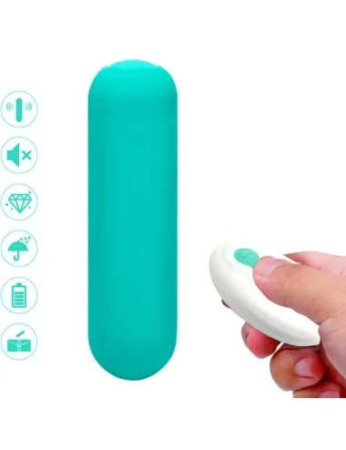 ARMONY - SPLASH JOIE VIBRATEUR BULLET TÉLÉCOMMANDE EN SILICONE 10 VIBRATIONS 75 X 19 CM VERT