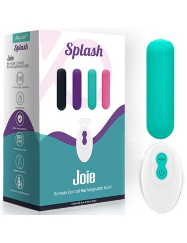 ARMONY - SPLASH JOIE VIBRATEUR BULLET TÉLÉCOMMANDE EN SILICONE 10 VIBRATIONS 75 X 19 CM VERT