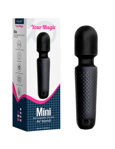 ARMONY - YOUR MAGIC MASSEUR & VIBRATEUR RECHARGEABLE 10 VIBRATIONS BAGUETTE DOTS NOIR