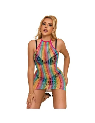 SUBBLIME - 952341 BODYSTOCKING RÉSEILLE ARC-EN-CIEL TAILLE UNIQUE