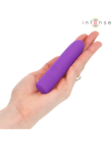 INTENSE - SYMONE BULLET VIBRANT RECHARGEABLE USB 8 VIBRATIONS VIOLET 10 X 2,2 CM