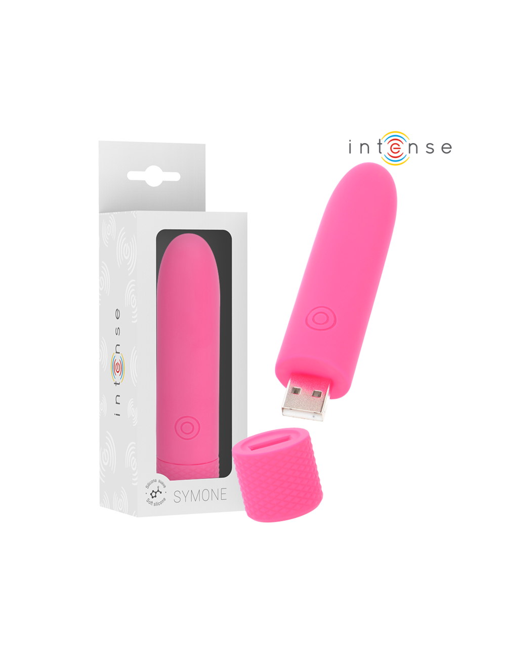 INTENSE - SYMONE BULLET VIBRANT RECHARGEABLE USB 8 VIBRATIONS ROSE 10 X 2 INTENSE - SYMONE BULLET VIBRANT RECHARGEABLE USB 8 VIBRATIONS ROSE 10 X 2