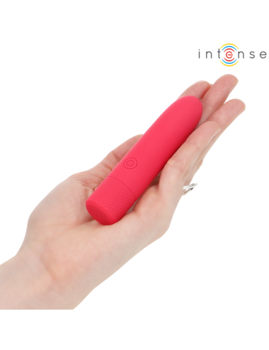 INTENSE - SYMONE BULLET VIBRANT RECHARGEABLE USB 8 VIBRATIONS ROUGE 10 X 2,2 CM