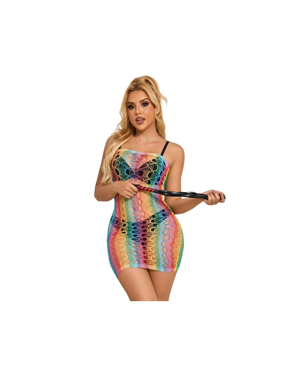 SUBBLIME - 952365 BODYSTOCKING RÉSEILLE ÉPAULES NUES ARC-EN-CIEL TAILLE UNIQUE SUBBLIME - 952365 BODYSTOCKING RÉSEILLE ÉPAULES NUES ARC-EN-CIEL TAILLE UNIQUE