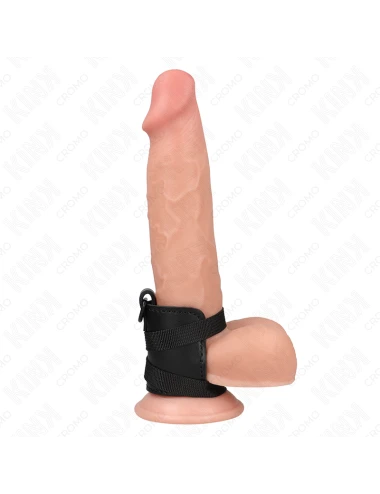KINK - ANNEAU PÉNIS EN CUIR AVEC SANGLES RÉGLABLES